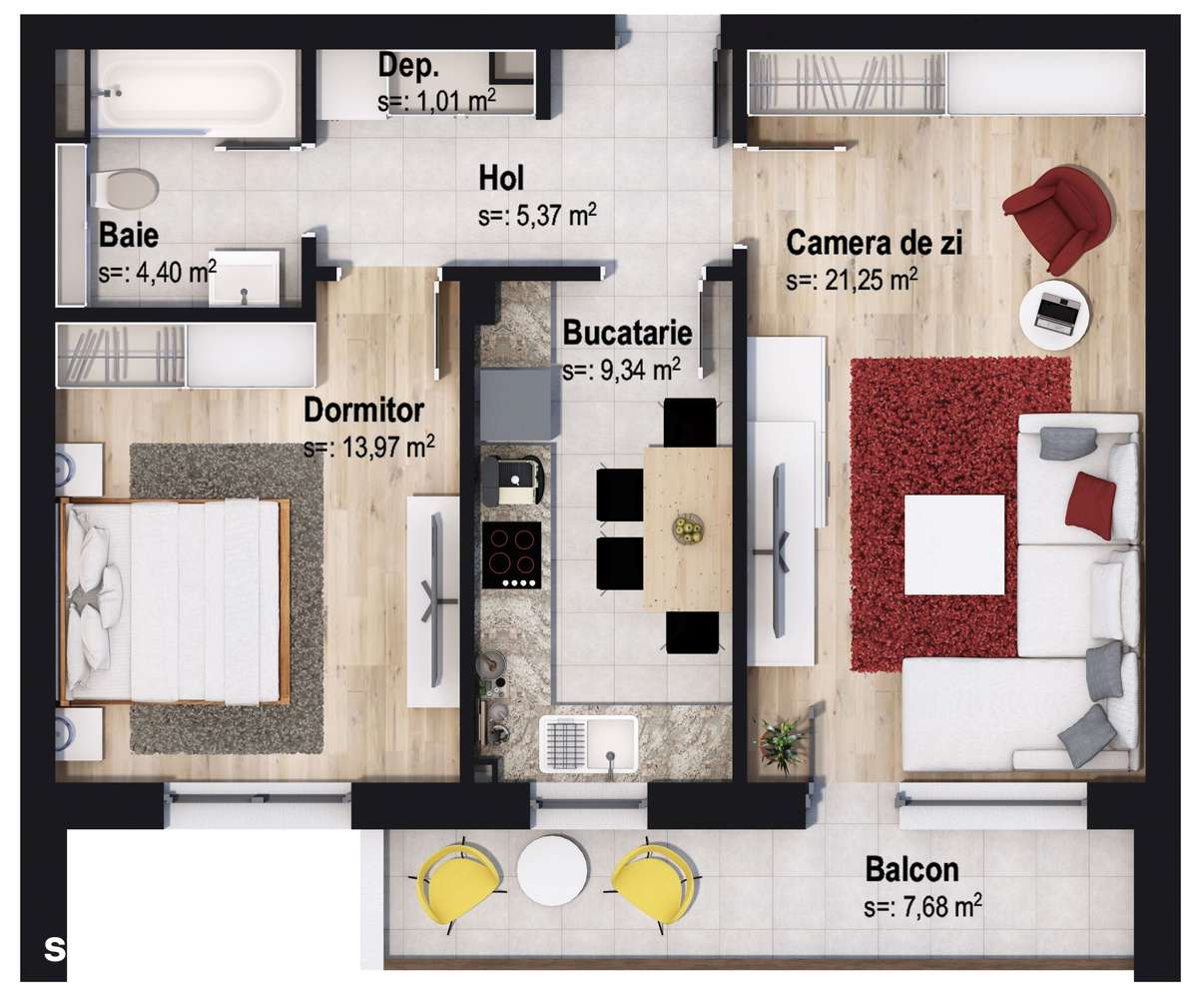 Apartament cu două camere - predare 2027 — fotografia 1