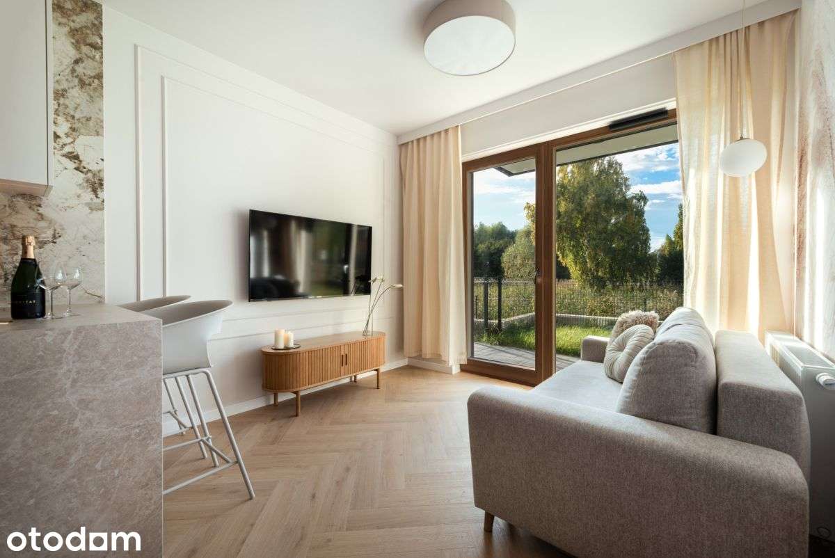 2 pokoje|Prywatny ogród 23 m² |Parking |Całoroczne