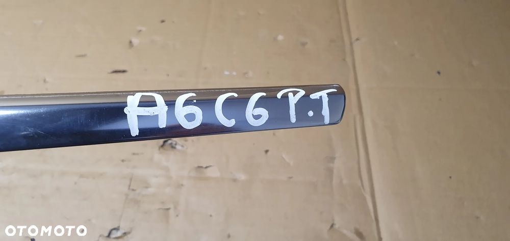 Listwa szyby błotnika prawy tył chrom Audi A6 C6 Kombi 4F9953346 - 8