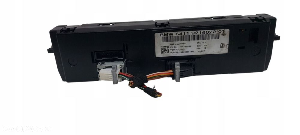 Bmw E81 E82 E87 E88 E90 E84 Panel Sterowania Nawiewu Klimatyzacji 9216022 - 4