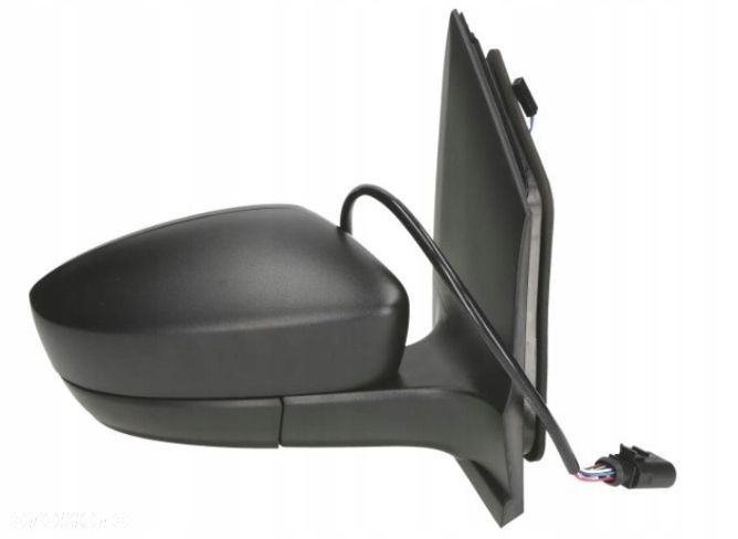 Lusterko Seat Mii Skoda Citigo Vw Up 12- Prawe Wtyczka Czarne Mechaniczne - 1