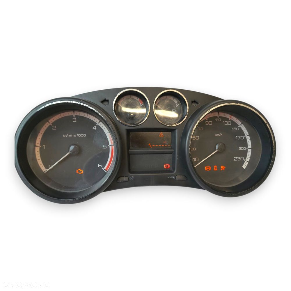 LICZNIK ZEGARY 9665107480 Peugeot 308 I 1.6 2.0 HDI Diesel europa 07-13 - 1