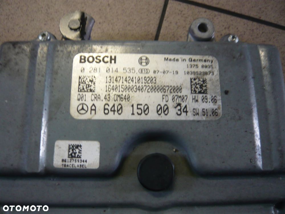 komputer sterownik silnika a6401500034 mercedes-benz w169 - 2