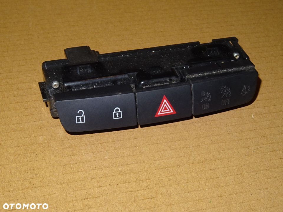 PRZYCISK PANEL ZAMYKANIA OTWIERANIA DRZWI ŚWIATEŁ AWARYJNYCH OPEL INSIGNIA 13271927 - 2
