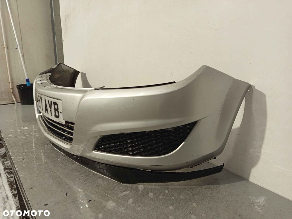 + ZDERZAK PRZÓD PRZEDNI OPEL ASTRA H 3 III Z157 SREBRNY LIFT FL - 2