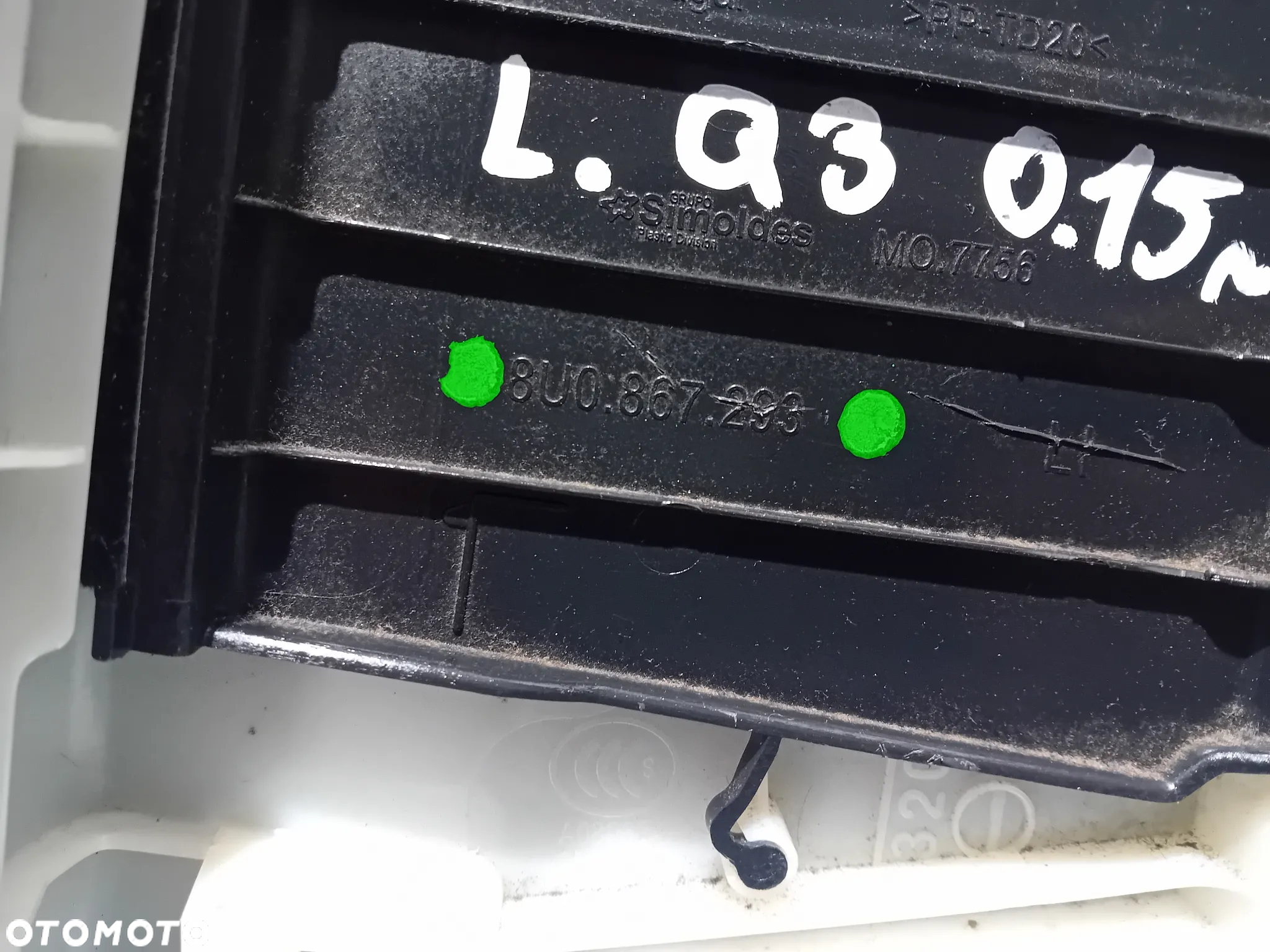 osłona słupka pasa suwak lewa Audi Q3 2015 8U0867293 - 3
