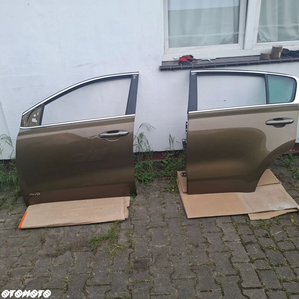 KIA SPORTAGE IV 4 15- DRZWI LEWA STRONA 2e brazowy zielony Alchemy Green PRZÓD LEWE TYŁ LEWE - 1