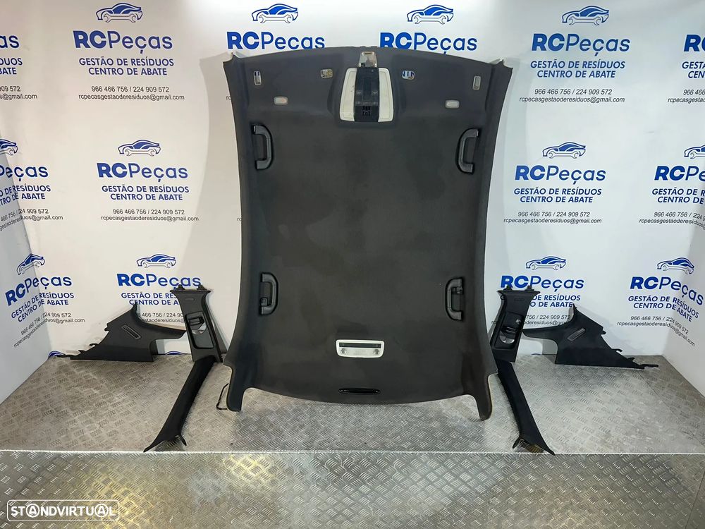 .Conjunto Interior Tecto Cúpula Preto Original Mercedes W204 Sedan 2008 - 2014 - 2