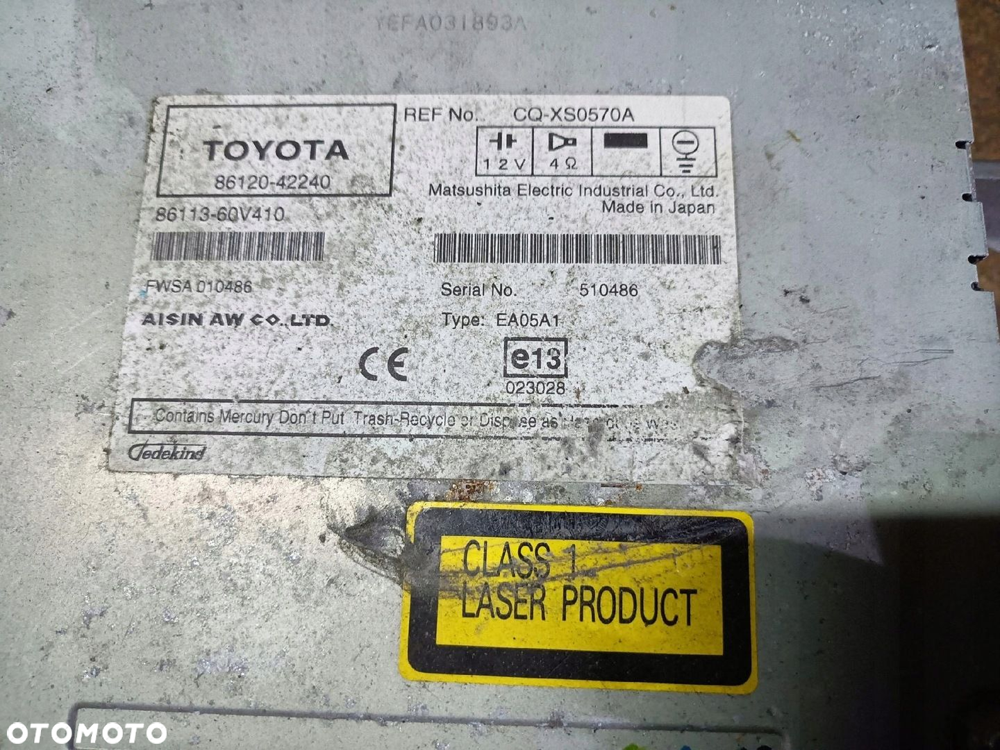 TOYOTA RAV-4 III RADIO CD NAWIGACJA 86120-42240 - 3