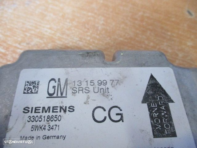 Modulo Airbag 13159977 OPEL SIGNUM 2004 V6 3.0 CDTI 180CV 5P CINZA - 2