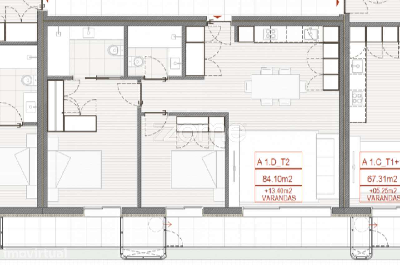 T2 Novo com Suite, Garagem e Varanda | Vizela - Grande imagem: 3/21