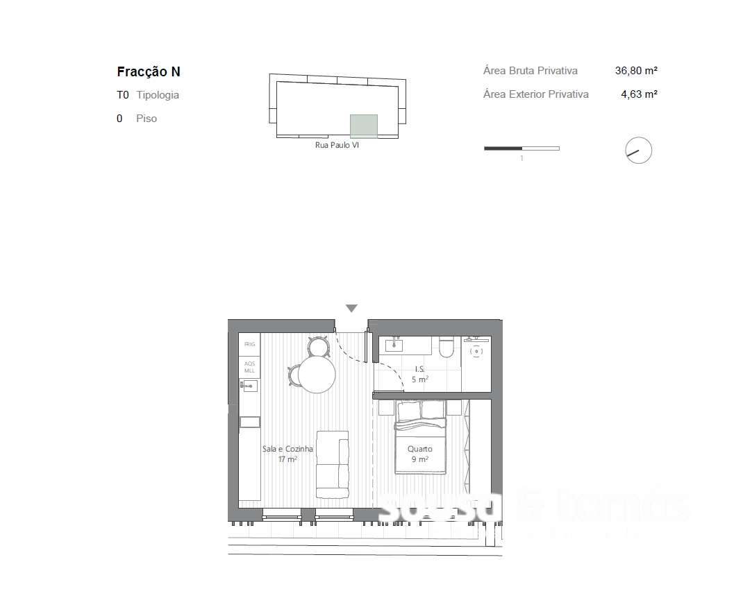 Apartamento T0 Venda em Leiria, Pousos, Barreira e Cortes,Leiria - Grande imagem: 4/24