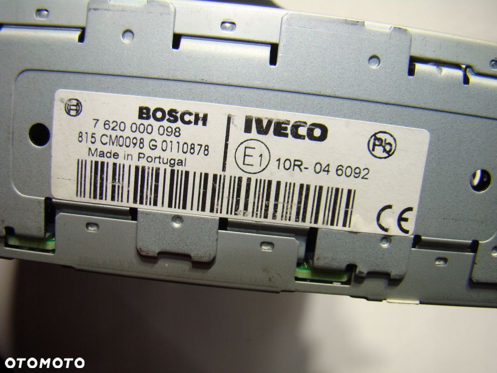radio cd mp3 bluetooth 5802018763 iveco daily bosch 7620000098 2014- - 10