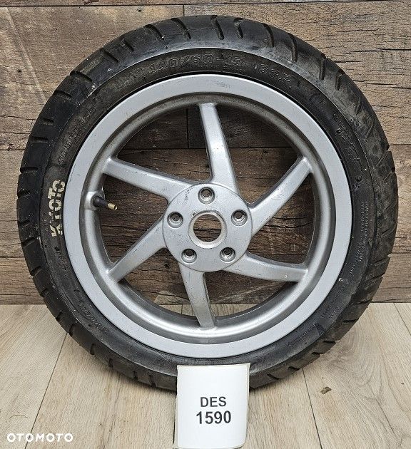 Felga Koło tył Piaggio NRG 13x3.50 + opona 140/60-13 - 1