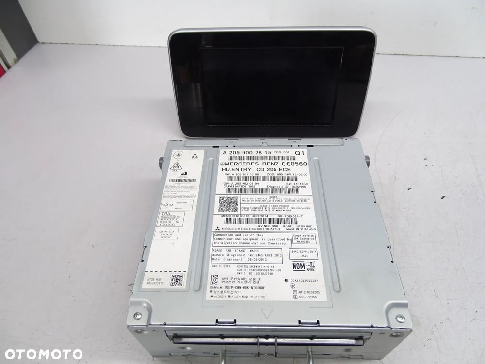 Mercedes W205 radio nawigacja COMAND czytnik navi wyświetlacz monitor  A2059007815 - 5