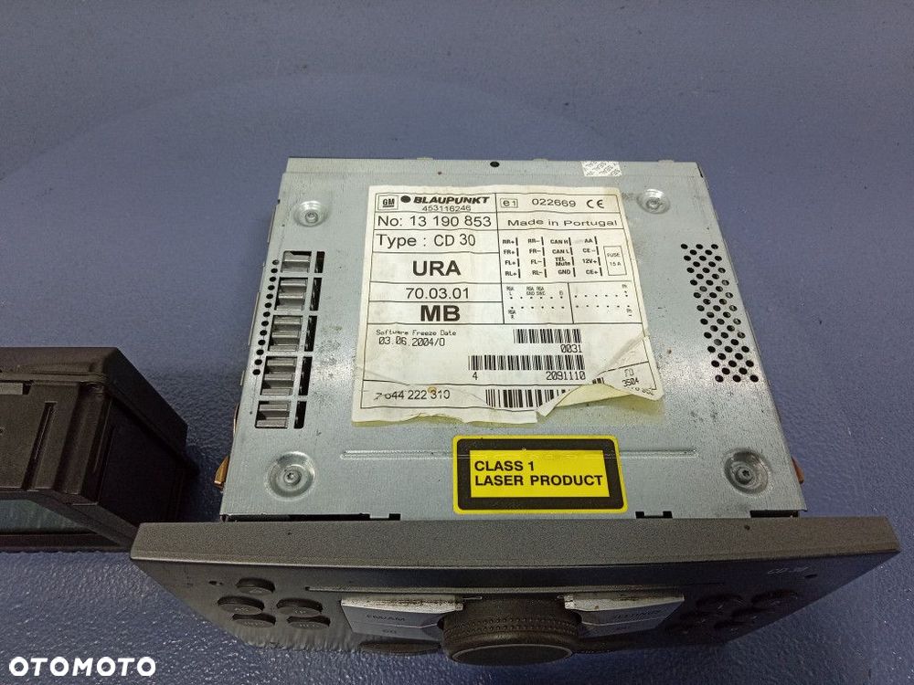 VECTRA C SIGNUM RADIO FABRYCZNE OEM CD30 13190853 - 3