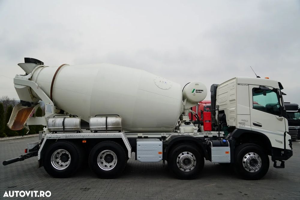 Volvo VOLVO FMX 460 / 8x4 / 9m3 BETONIERĂ / SCHWING STETTER / 9 M3 / I-SHIFT / JANTE DIN ALIAJ / EURO 6 - ANUL DE PRODUCȚIE: 2022 DATA ÎNMATRICULĂRII: 17.01.2022 VIN: YV2XTYOG1NB364494 KILOMETRAJ: 118.000 KM - EURO 6 AER CONDIȚIONAT CUTIE DE VITEZE ȘI SCHI - 6