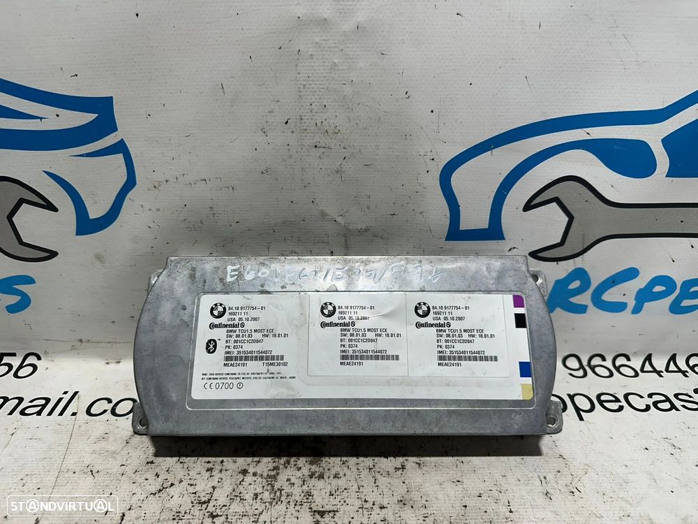 .Centralina Modulo Bluetooth Mãos Livres Telefone Original BMW 9177754 2001 - 2016 - 1