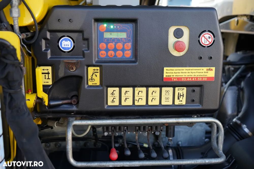 Iveco EUROCARGO 180E25 / PLATFORMĂ CU OBOARE RABATABILE - 7,3 M / MACARAUA HYVA HB 150 / CAPACITATE MAX. DE RIDICARE: 5.200 KG / ROTATOR / TELECOMANDĂ / CUTIE DE VITEZE AUTOMATĂ / EURO 6 - 24
