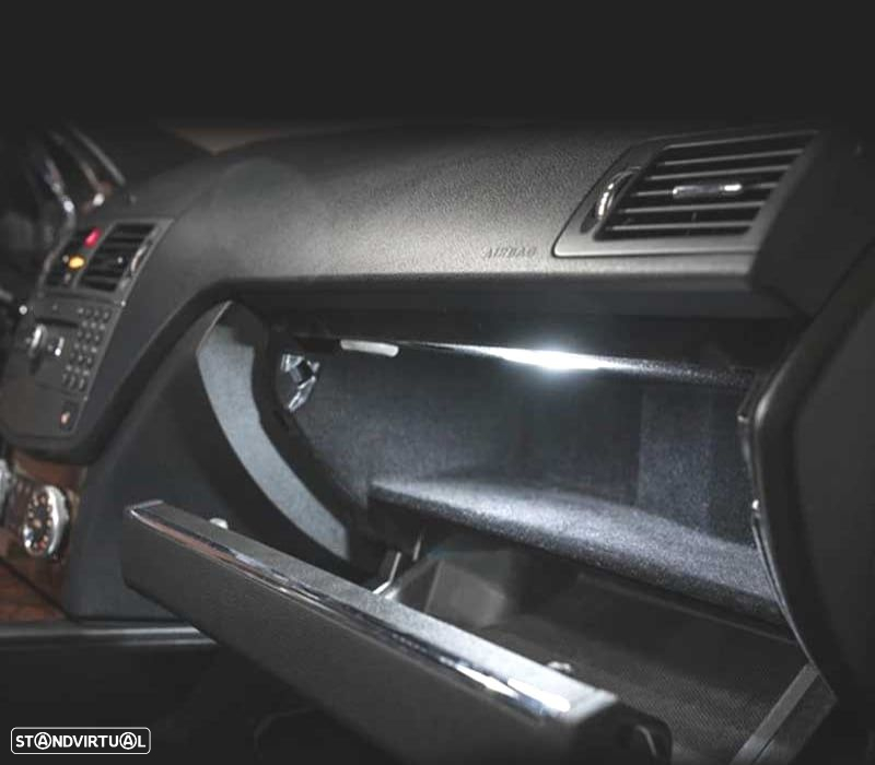 KIT COMPLETO DE 17 LÂMPADAS LED INTERIOR PARA MERCEDES SL CLASE R230 SL500 SL600 SL55 AMG 2002-2011 - 3