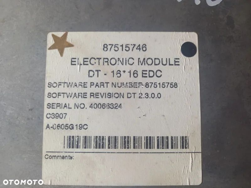 Sterownik moduł komputer 16*16 EDC Case Maxxum 140 - 2