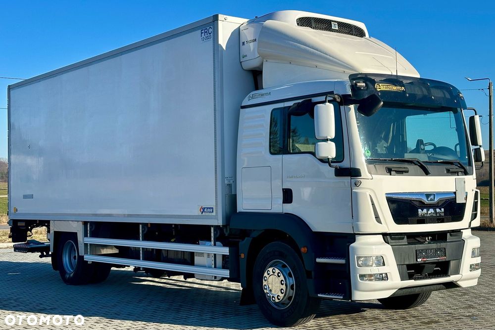 MAN TGM 18.290 / CHŁODNIA / WINDA / 18 EUROPALET / NISKI PRZEBIEG / AUTOMAT/ DRUKARKA / SYPIALKA / 2018 ROK / THERMO KING 1200