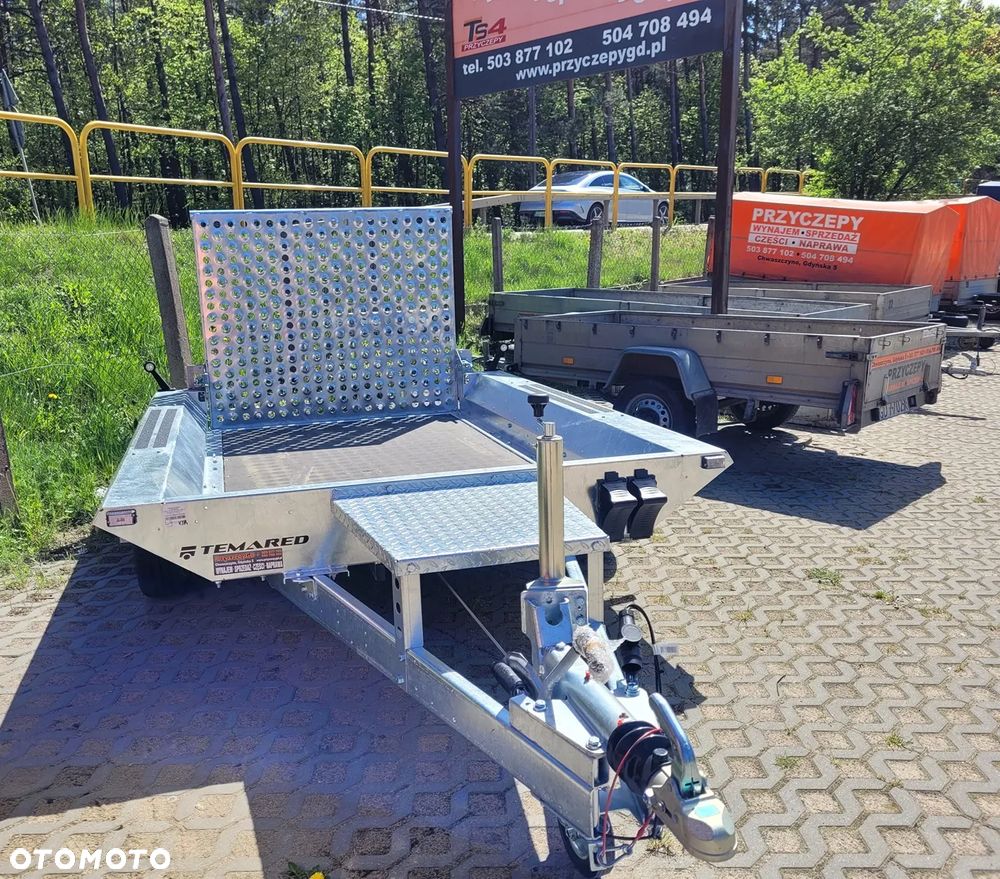 Rydwan Przyczepa koparkowa DMC 2700kg najazdy mocna spawana EURO B-2600/2/C3 do maszyn budowlanych, minikoparki - 4