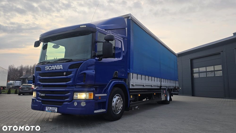 Scania P250 Euro 6 21 palet super stan niski przebieg rama do zabudowy kurierka laweta - 2