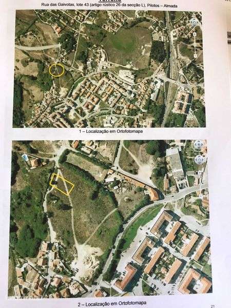Vendo Lote Pilotos para construção - Vila Nova da Caparica - Grande imagem: 2/2