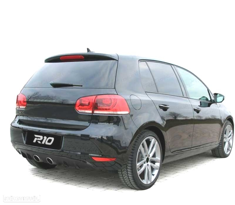 DIFUSOR VOLKSWAGEN VW GOLF MK6 1K 08-13 BRILHANTE PRETO SAIDA DUPLA - 3