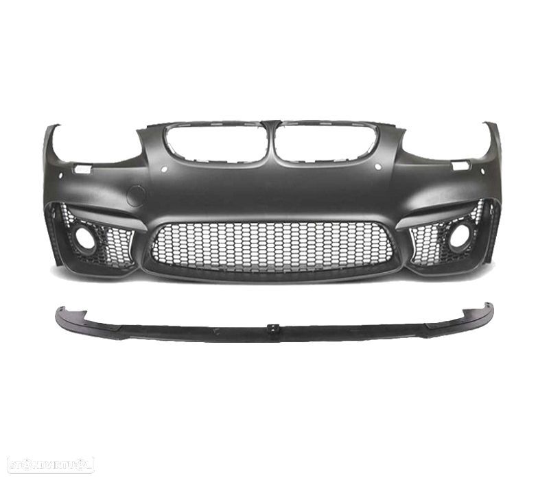 PARA-CHOQUES FRONTAL BMW E92 E93 06-10 LOOK M4 PDC SRA GRELHAS NEVOEIRO + SPOILER LIP - 2