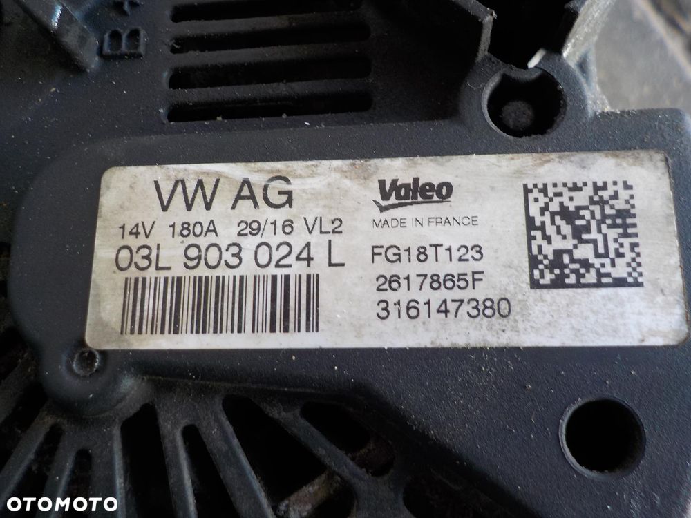 VW T5 T6 2.0 TDI ALTERNATOR 180A 03L903024L - 4