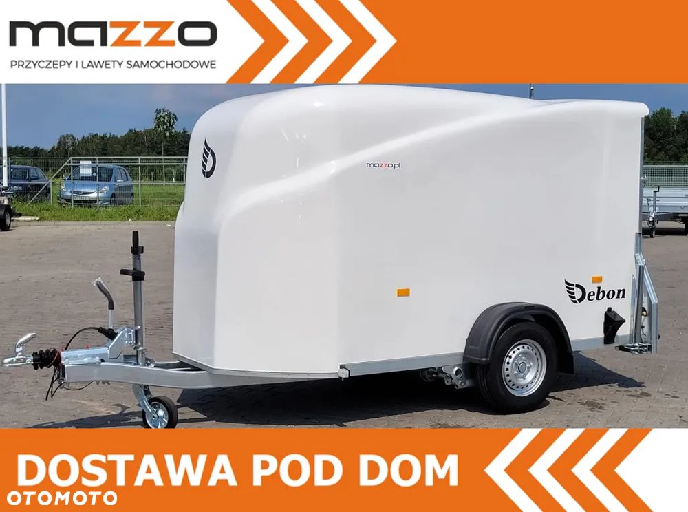 Debon Przyczepa kontener furgon box DMC1300kg Cargo 300x150x170cm rampa tylna aluminiowa - 1