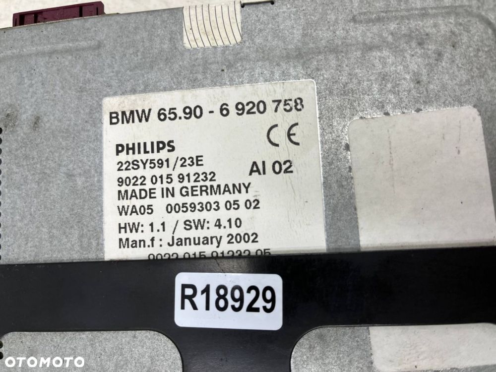Radio BMW X5 E53 E46 E39 95-06r. moduł GPS komputer nawigacji czytnik płyty 6920758 - 9