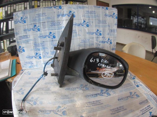 Espelho Esp3941 CITROEN C2 FASE 1  2004 1.4I 75CV 3P PRETO DRT ELETRICO 3 PINOS - 1