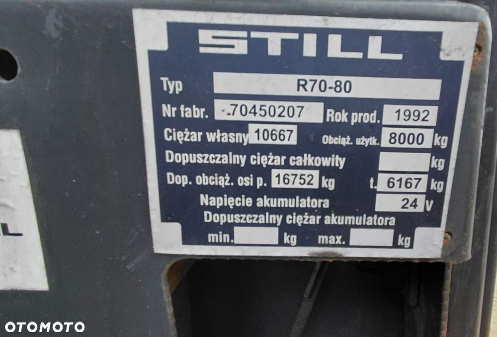 Still R70-80 UDZWIG 8T WYSOKI MASZT ZAMIANA - 10