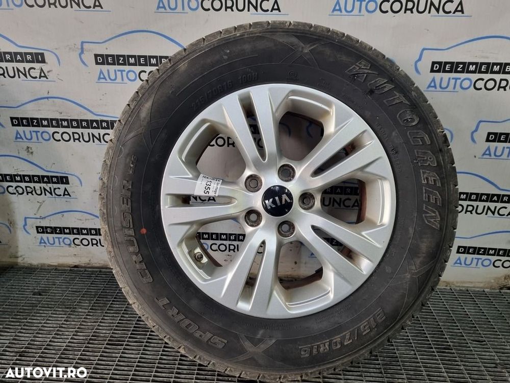 Jante aliaj Kia Sportage IV 2016 - 2018 (1355) R16 Cu anvelope 6*5j et 42*5 5*114*3 - 2