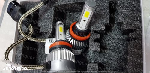 Bec Led H11 16000lm Lumina rece 6500k