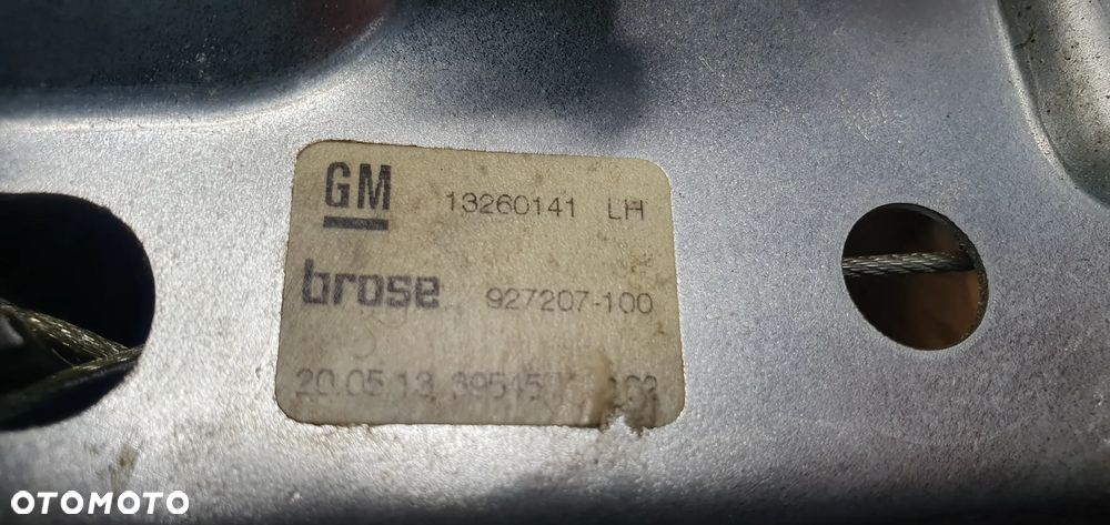 Mechanizm podnośnik szyby lewy tył tylny lewy Opel Zafira C 13260141 - 6