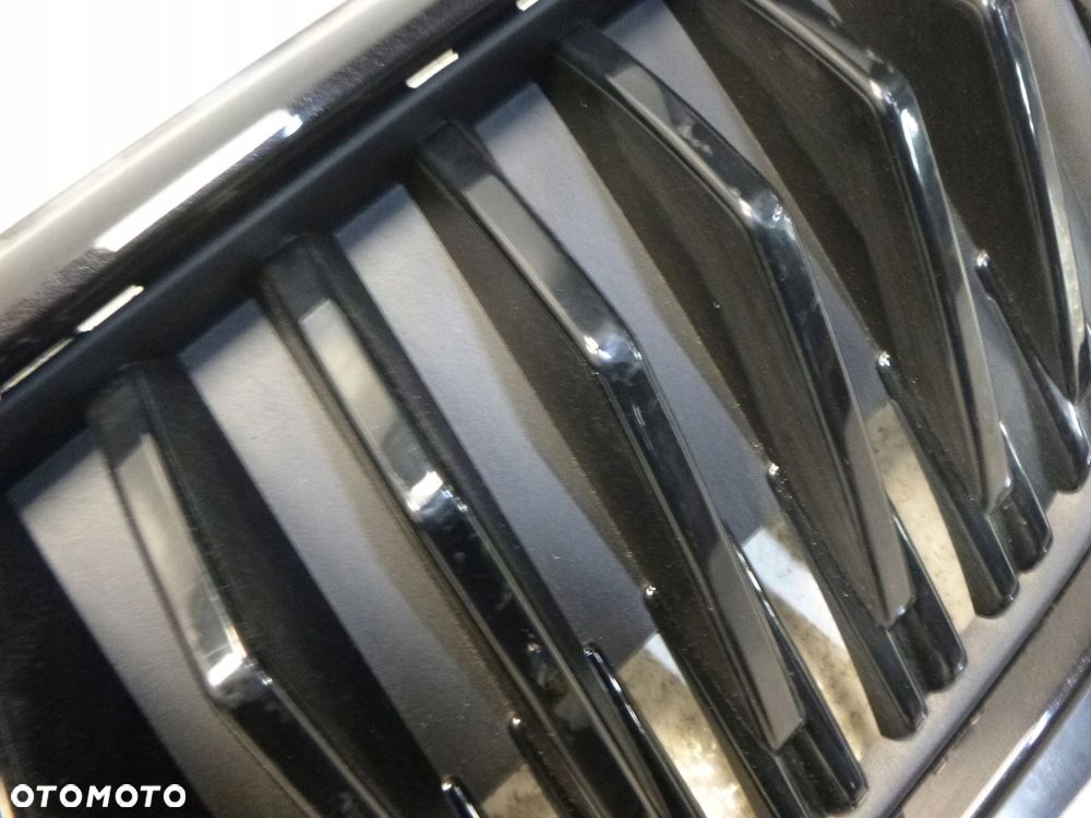 SKODA FABIA IV 4 6VA GRILL ATRAPA CHŁODNICY MIEJSCE NA RADAR KRATKA CZARNY ORYGINAŁ - 9