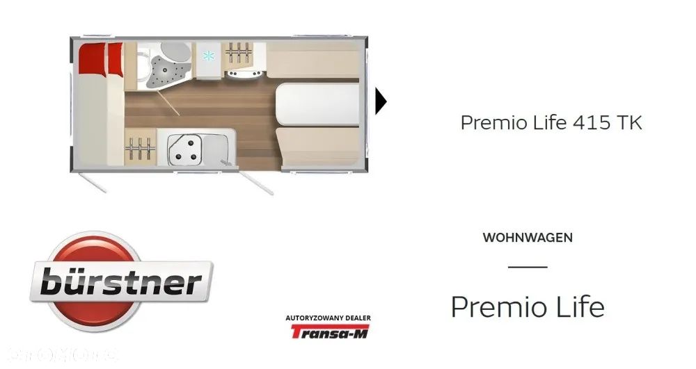 Burstner PRZYCZEPA KEMPINGOWA BURSTNER PREMIO LIFE 415 TK - 3