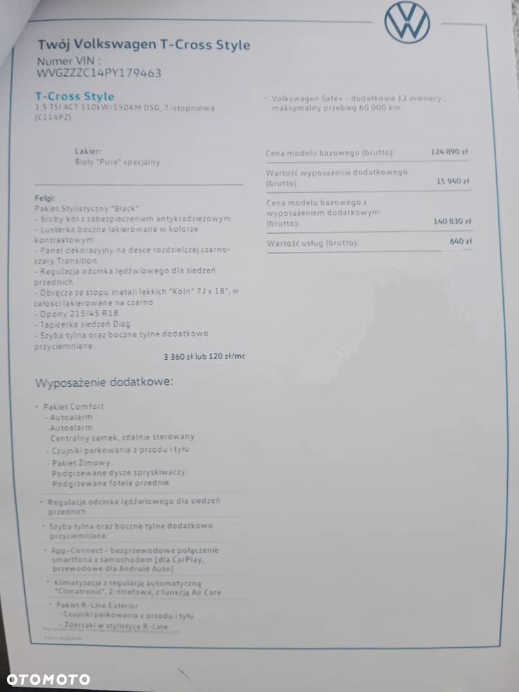 Volkswagen T-Cross 1.5 TSI ACT Style DSG - 14