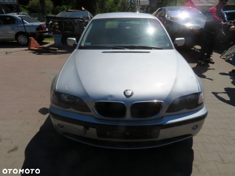 MASKA ZDERZAK BŁOTNIKI LAMPA 3 E46 LIFT 354 BMW 2002-2005 SREBRNY PRZÓD KOMPLETNY - 1