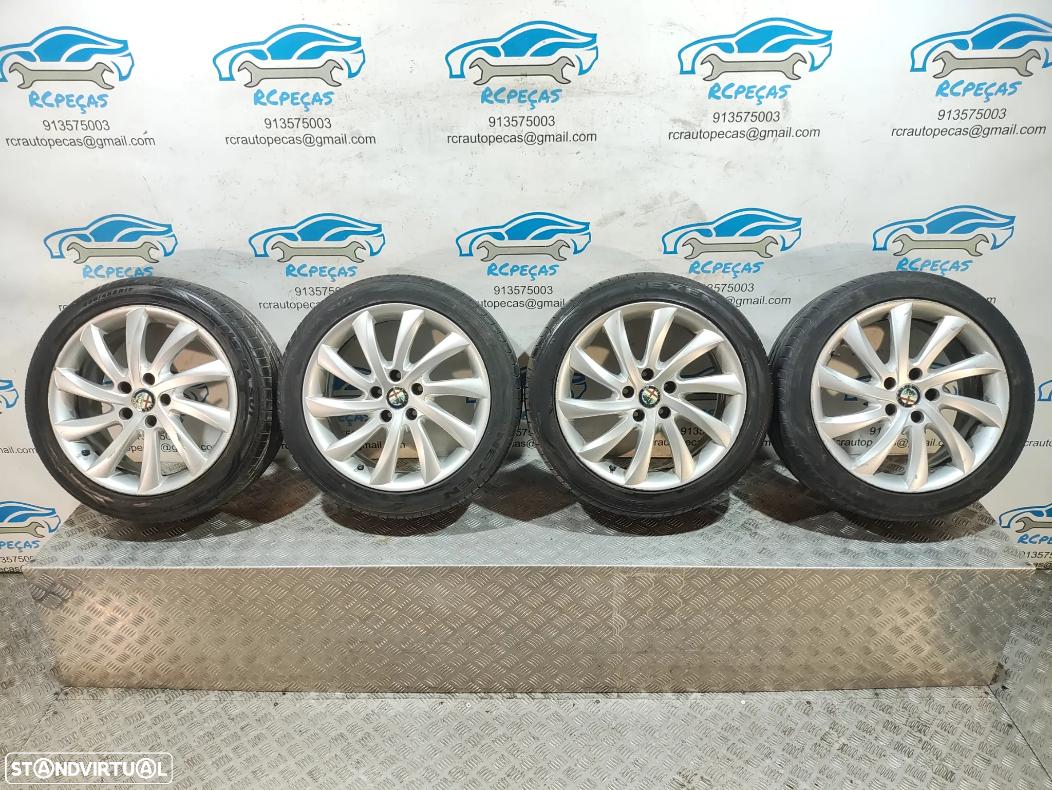 Conjunto Jantes 17 Originais Alfa Romeo Giulietta 7,5J ET41 5x110 - 11