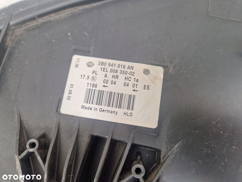 VW PASSAT B5 FL LAMPA PRZÓD PRZEDNIA PRAWA  EUROPA 3B0941616AN - 7