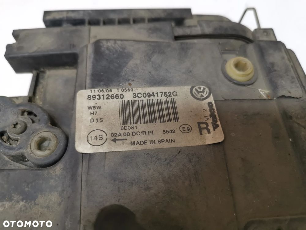 VW Passat B6 Lampa Prawy Przód Bi-Xenon 3C0941752G EUROPA - 8