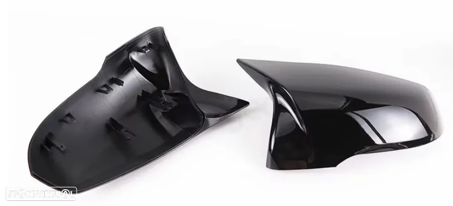 Capas retrovisor preto piano BMW F39 F40 F45 F48 F52 G29 Toyota Supra - 2