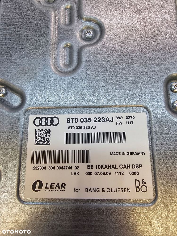 WZMACNIACZ BANG OLUFSEN AUDI A4 A5 Q5 8T0035223AJ - 5