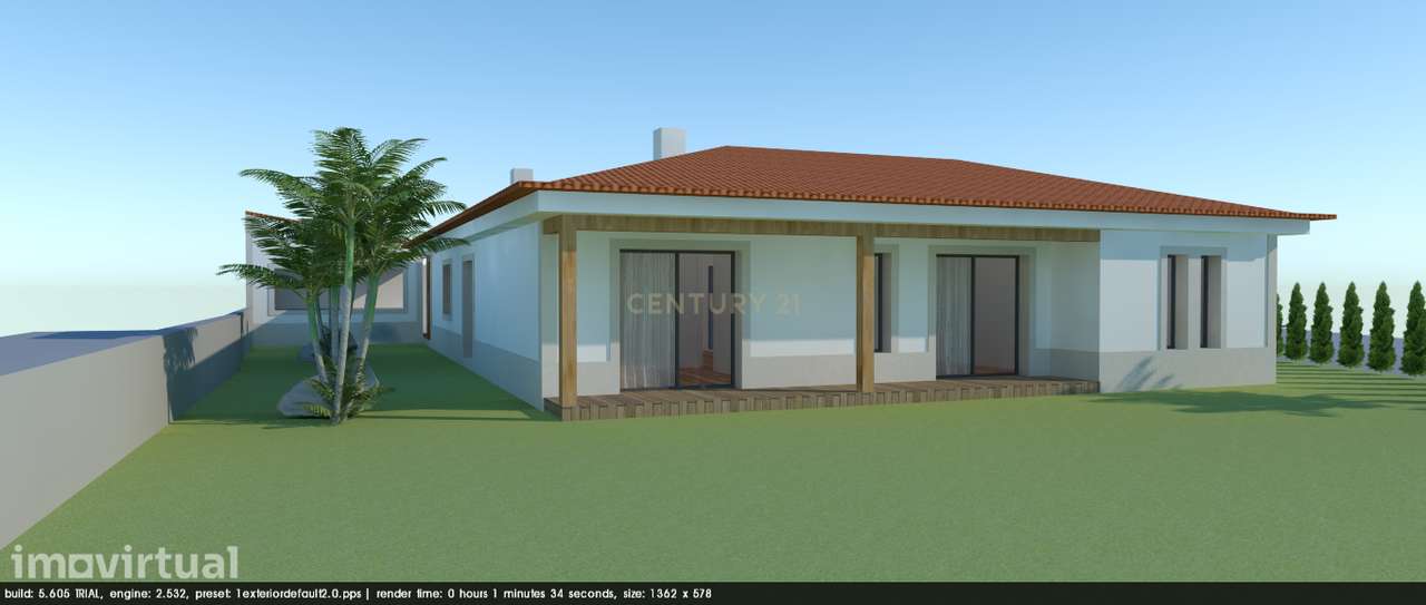 Terreno com Projeto Aprovado pronto a construir – 1.595 m² - Grande imagem: 2/4
