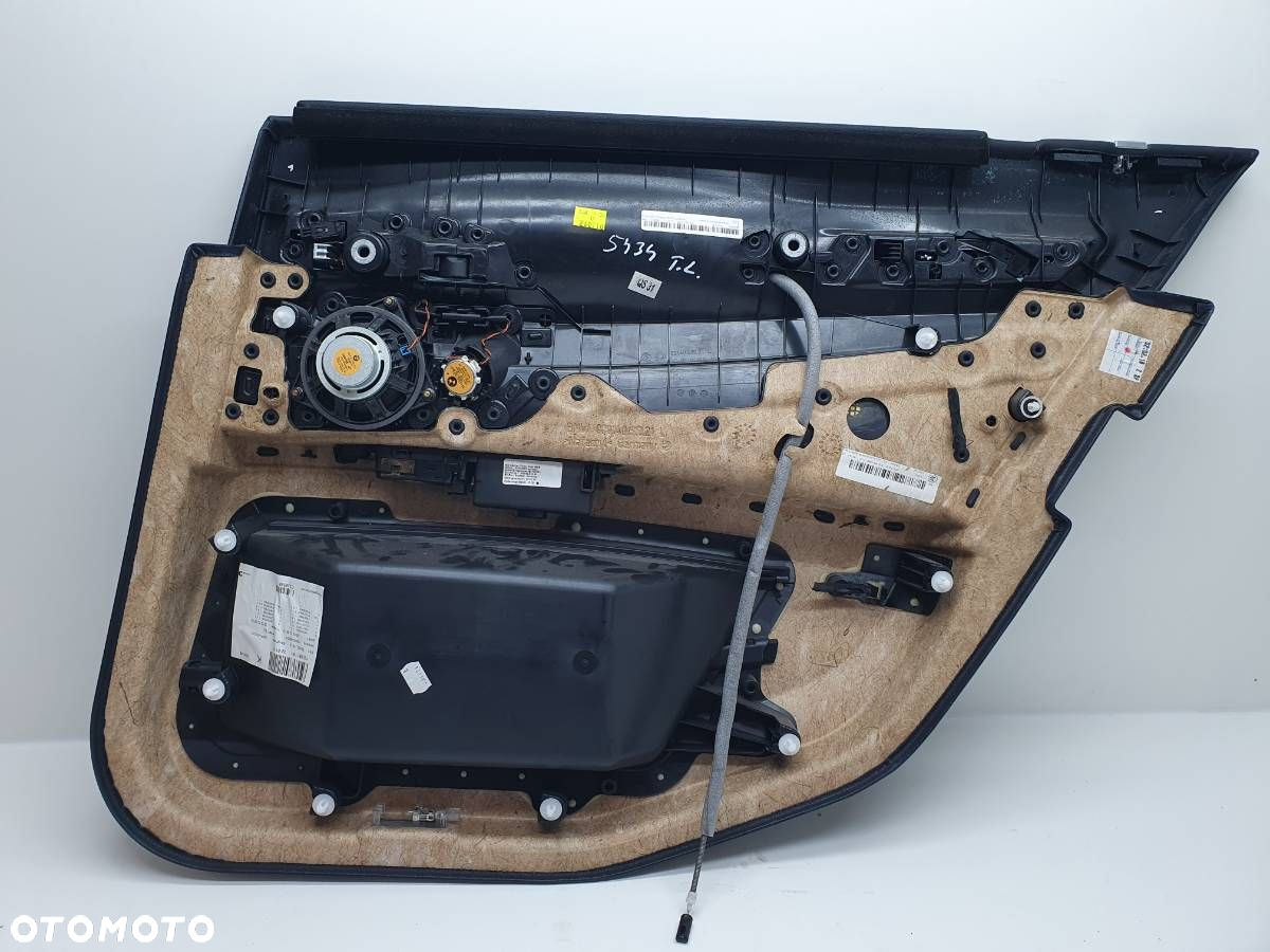 BOCZEK TAPICERKA DRZWI LEWY TYŁ BMW F01 CZARNY - 5
